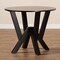 Baxton Studio Irene Dark Brown Finished 35-Inch-Wide Round Wood Dining Table 169-10900 - alternate 5